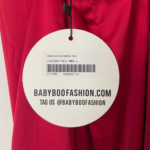 BABYBOO Cleo Mini Dress - Red - Picture 6 of 7
